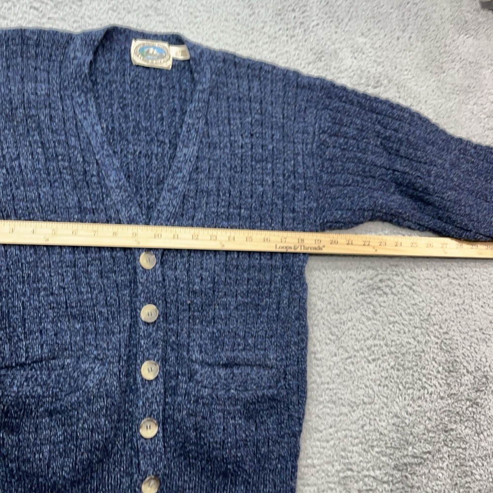 Environmental Clothing Cardigan Sweater Mens M Wool Vintage USA Made GrandpaCore - Picture 3 of 6